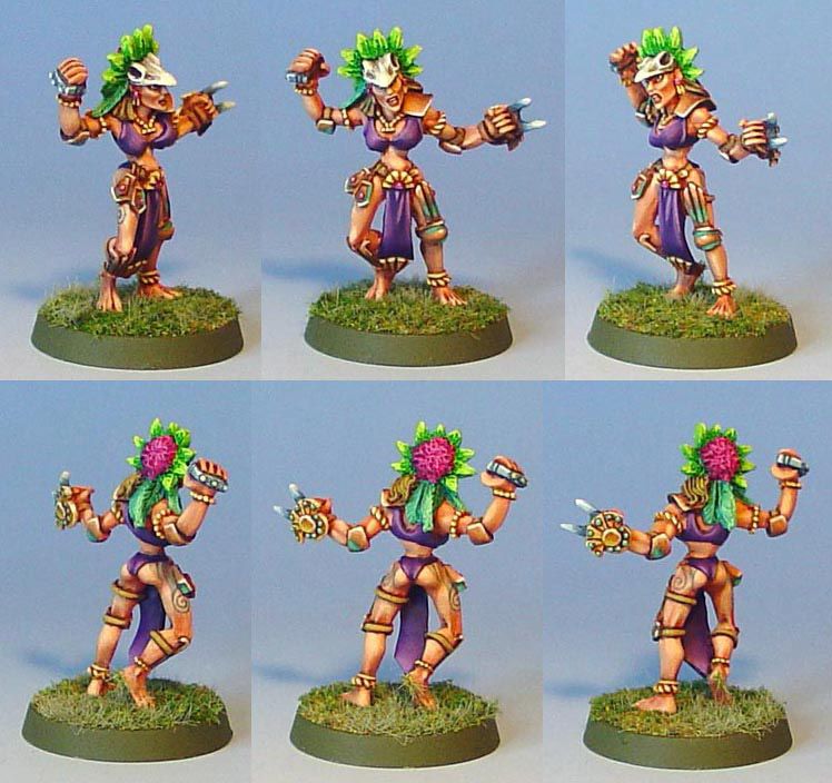 James Wappel Miniature Painting Blood Bowl Amazons... a blast from the
